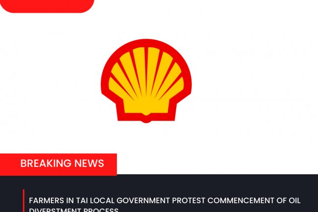 FARMERS IN TAI LOCAL GOVERNMENT PROTEST COMMENCEMENT OF OIL DIVERSTMENT PROCESS. 