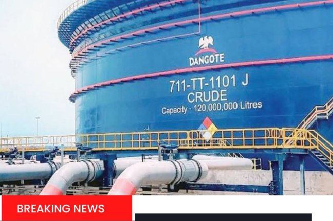 HEADLINE: FG SET TO DELIVER 400,000 BARRELS OF CRUDE TO DANGOTE REFINERY.