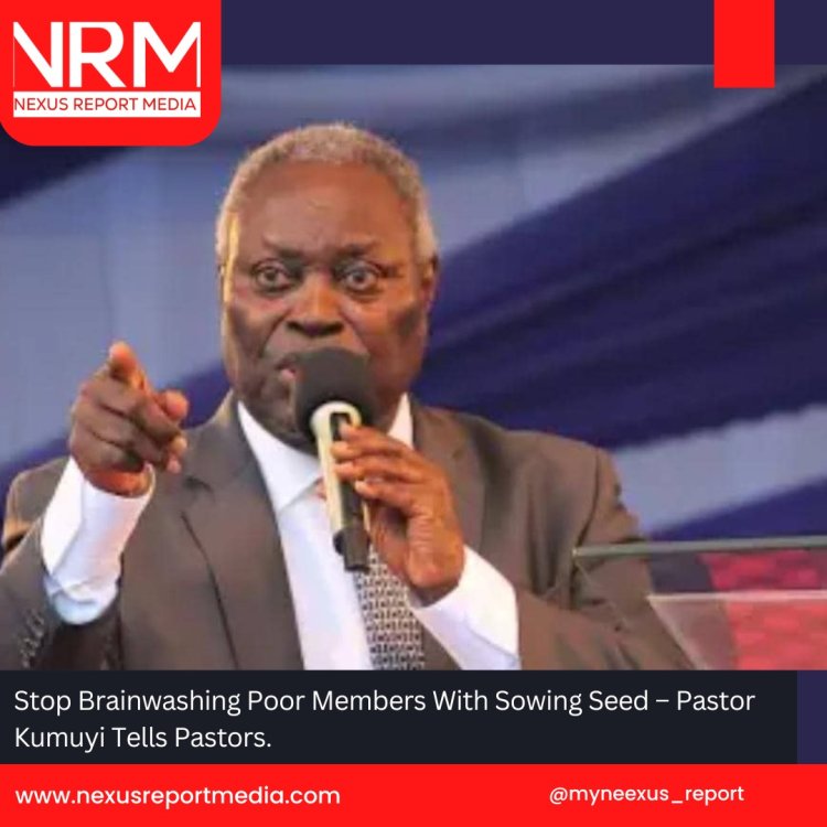 Stop Brainwashing Poor Members With Sowing Seed – Pastor Kumuyi Tells Pastors.