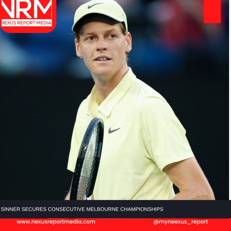 SINNER SECURES CONSECUTIVE MELBOURNE CHAMPIONSHIPS.