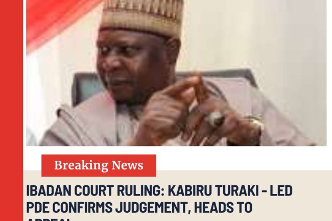 Ibadan Court Ruling: Kabiru Turaki-Led PDP Confirms Judgment, Heads to Appeal